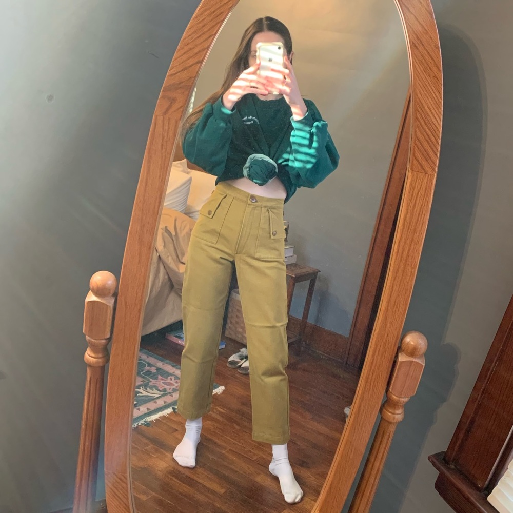 NWOT Ilana Kohn Hank Pant in Moss